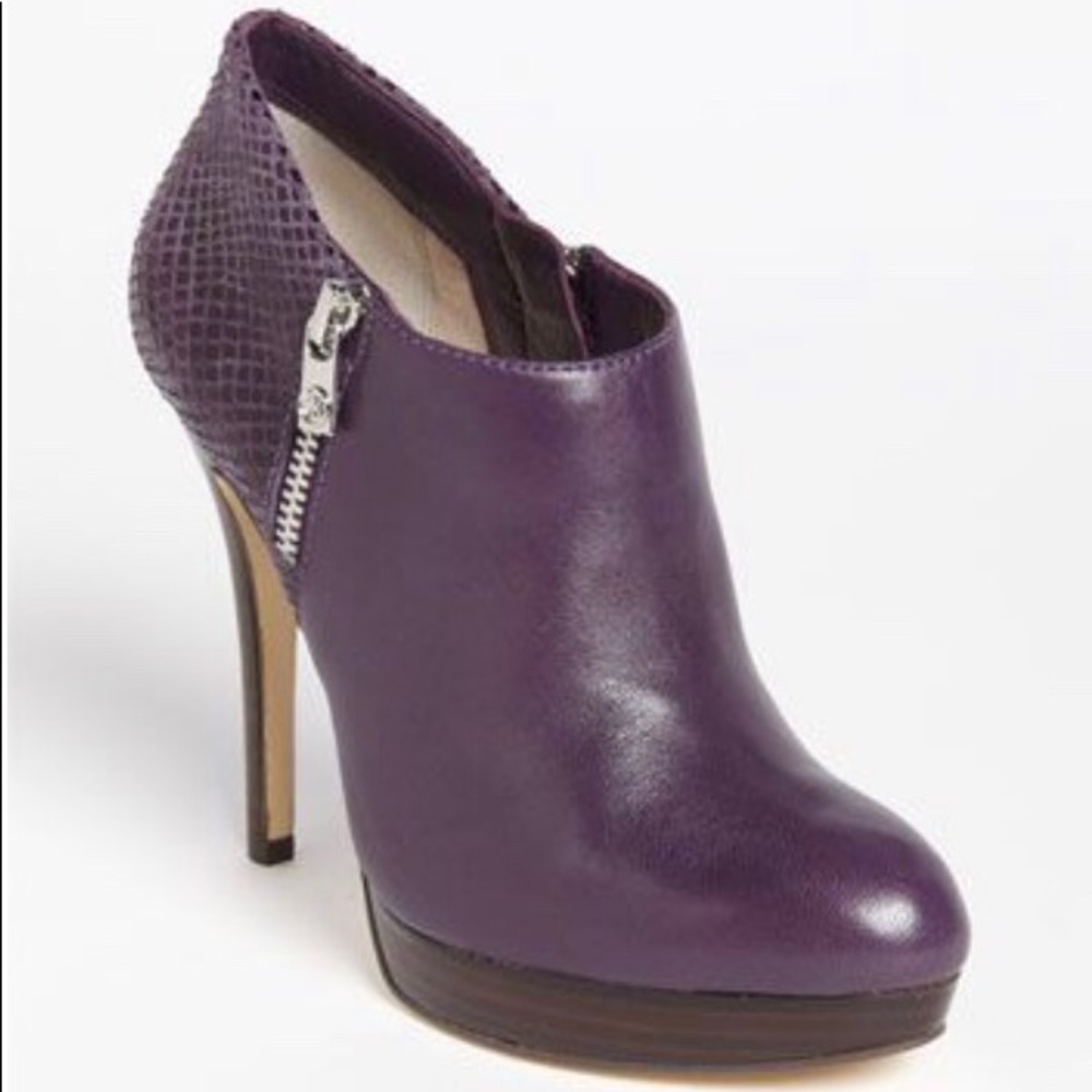 Michael Kors purple York bootie
